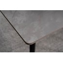 Стол обеденный SIGNAL IVY серый/черный 140/80